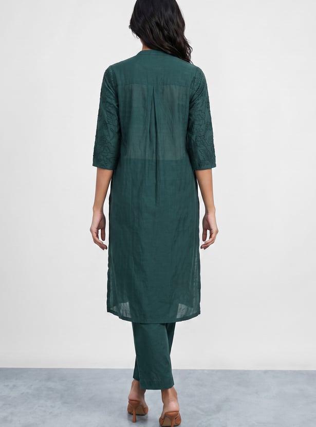 MELANGE Embroidered Kurta Set