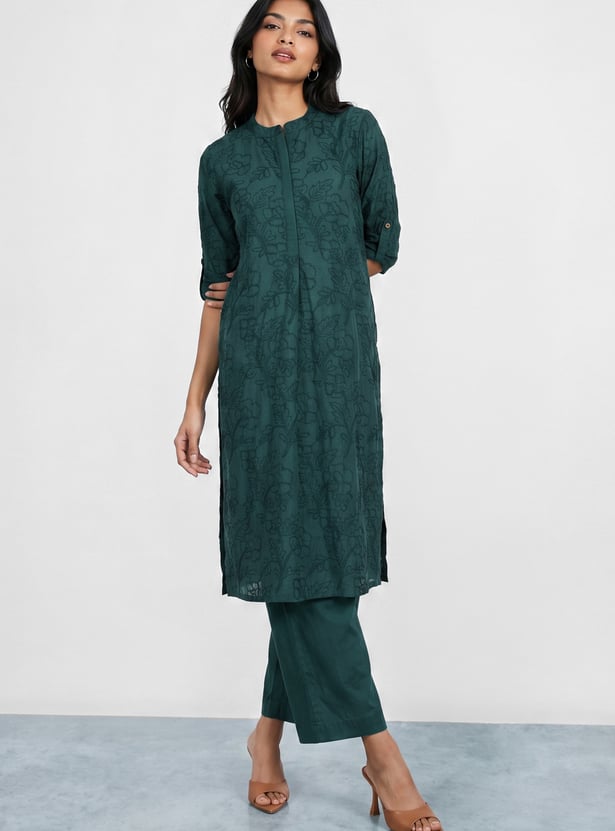 MELANGE Embroidered Kurta Set