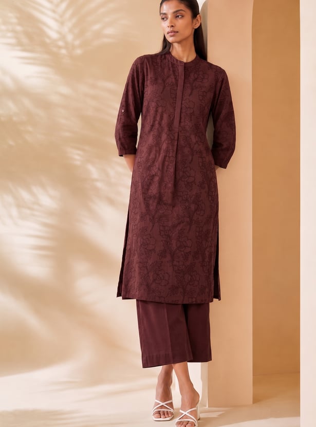 MELANGE Embroidered Kurta Set