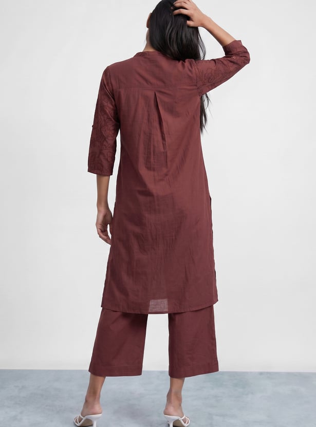 MELANGE Embroidered Kurta Set