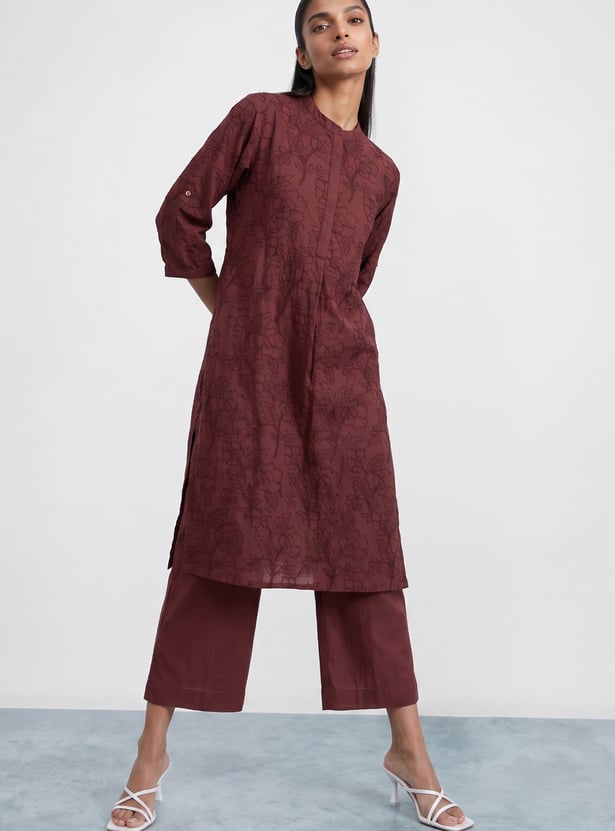 MELANGE Embroidered Kurta Set