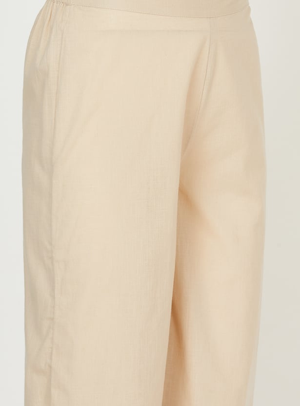 MELANGE Solid A-Line Kurta Set
