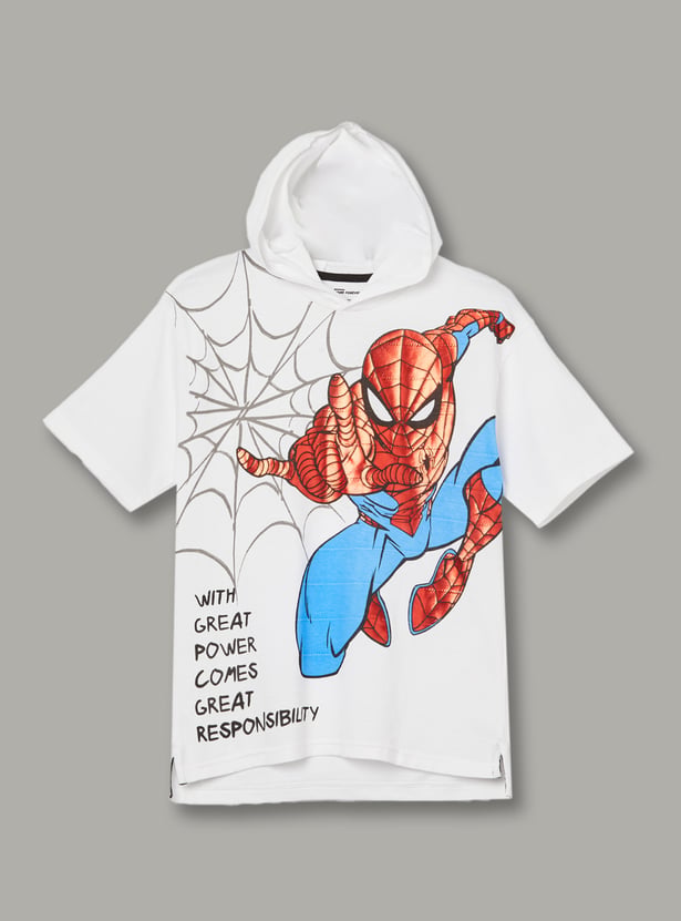 FAME FOREVER Boys Spider-Man Print T-shirt