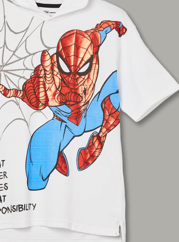 FAME FOREVER Boys Spider-Man Print T-shirt