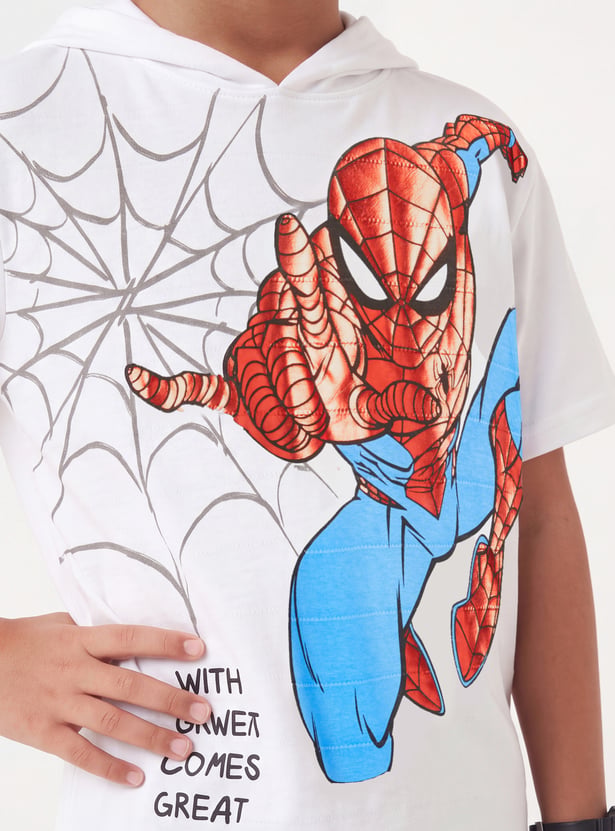 FAME FOREVER Boys Spider-Man Print T-shirt