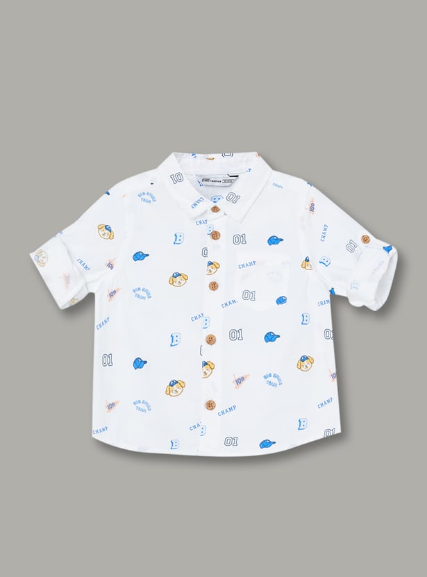 Boys Printed Full Sleeve Shirt