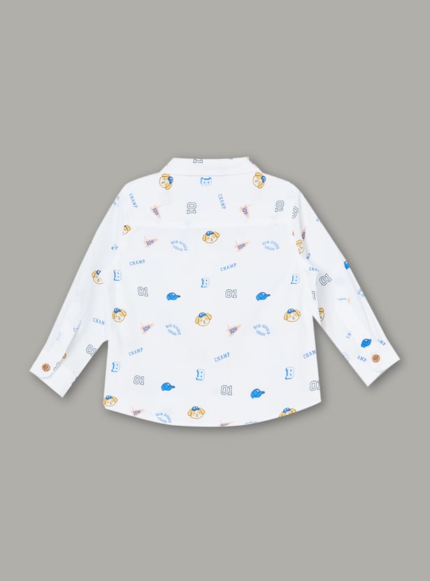 Boys Printed Full Sleeve Shirt