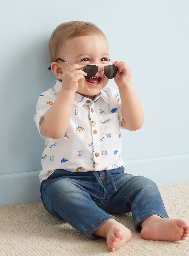 Boys Printed Full Sleeve Shirt