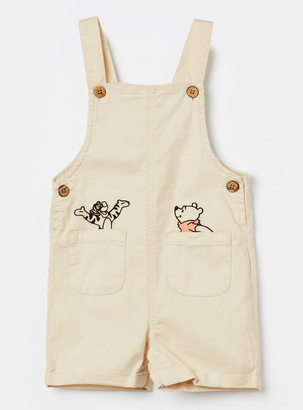 FAME FOREVER Boys Winnie The Pooh Dungaree with T-shirt Set