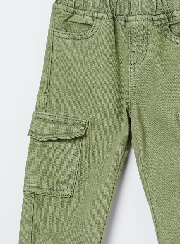 FAME FOREVER Boys Ice Wash Stretchable Jeans