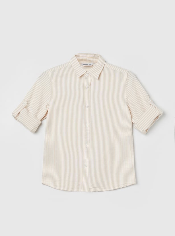 FAME FOREVER Boys Striped Shirt