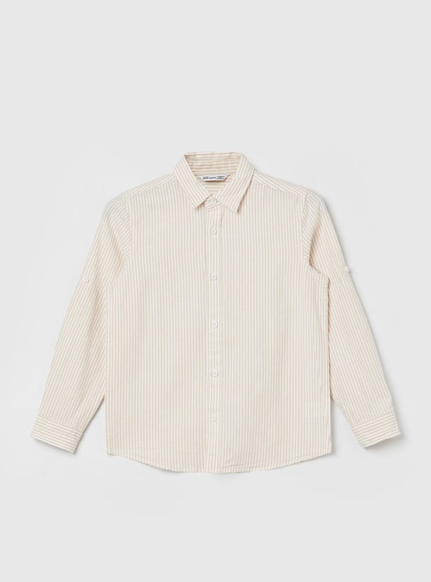 FAME FOREVER Boys Striped Shirt