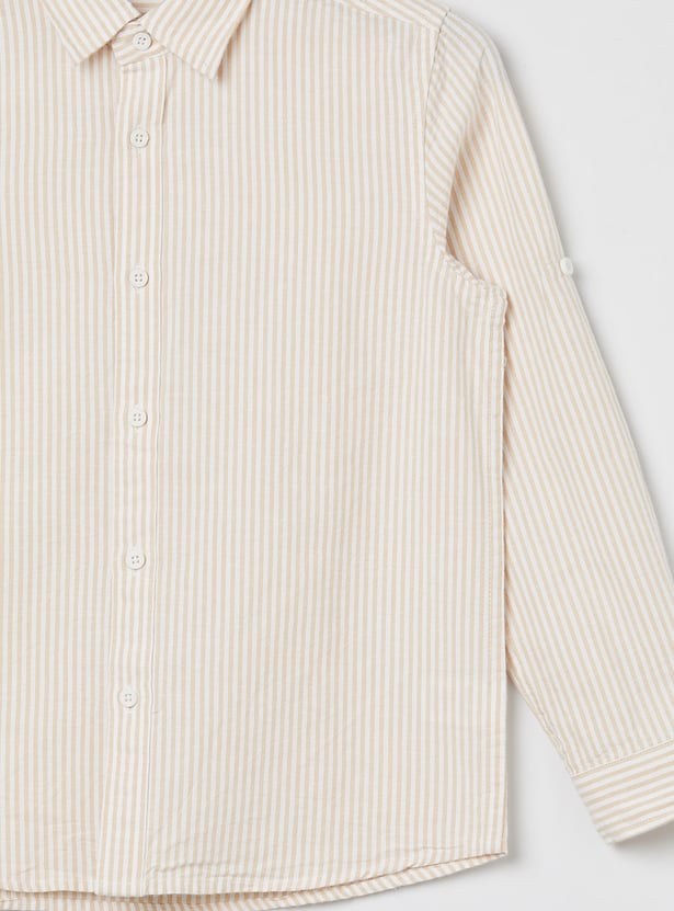 FAME FOREVER Boys Striped Shirt