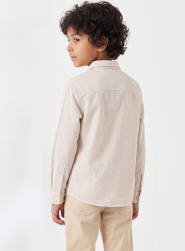 FAME FOREVER Boys Striped Shirt