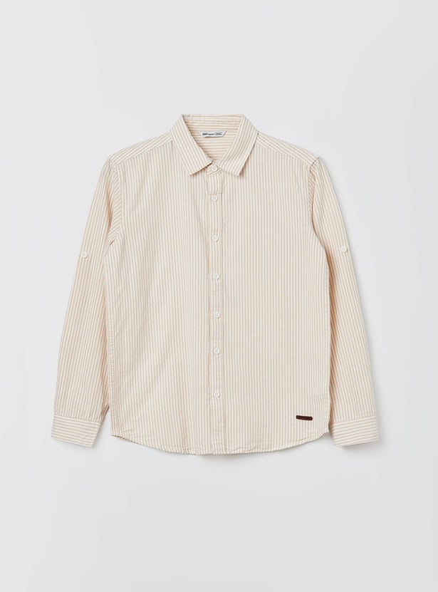 FAME FOREVER Boys Striped Shirt