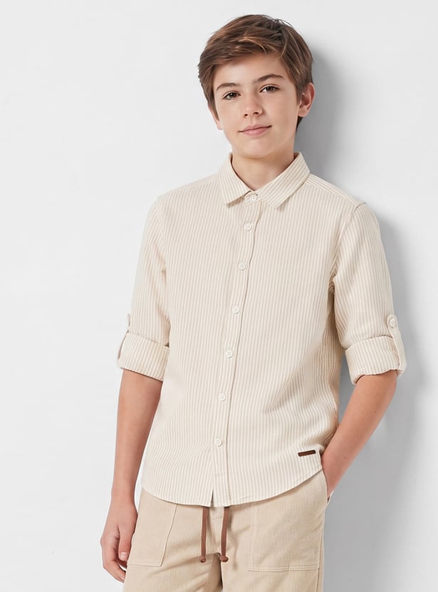 FAME FOREVER Boys Striped Shirt