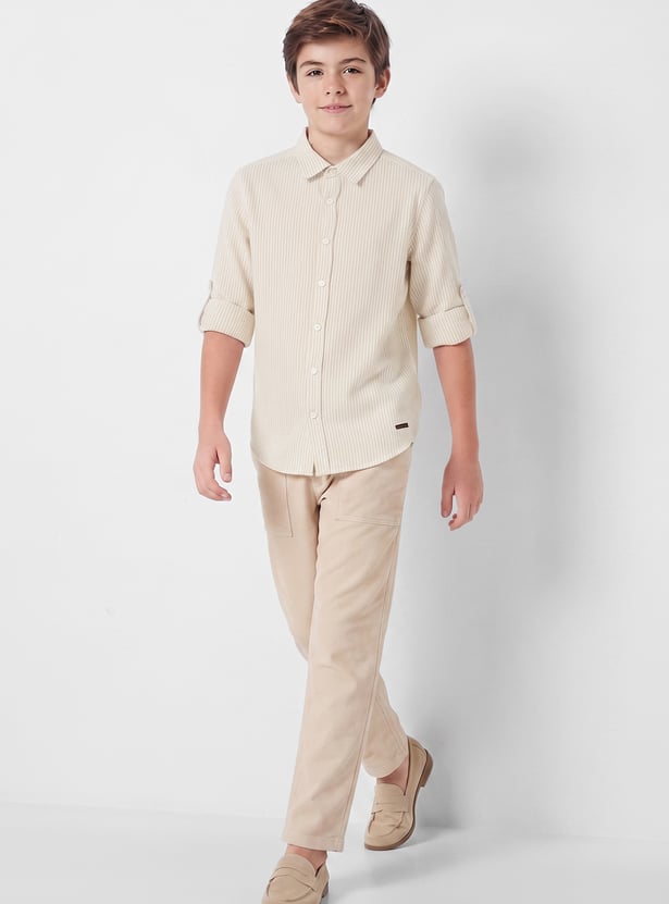 FAME FOREVER Boys Striped Shirt