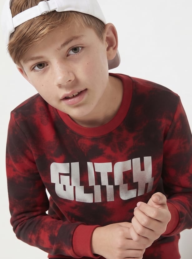 FAME FOREVER Boys Typographic Print Sweatshirt