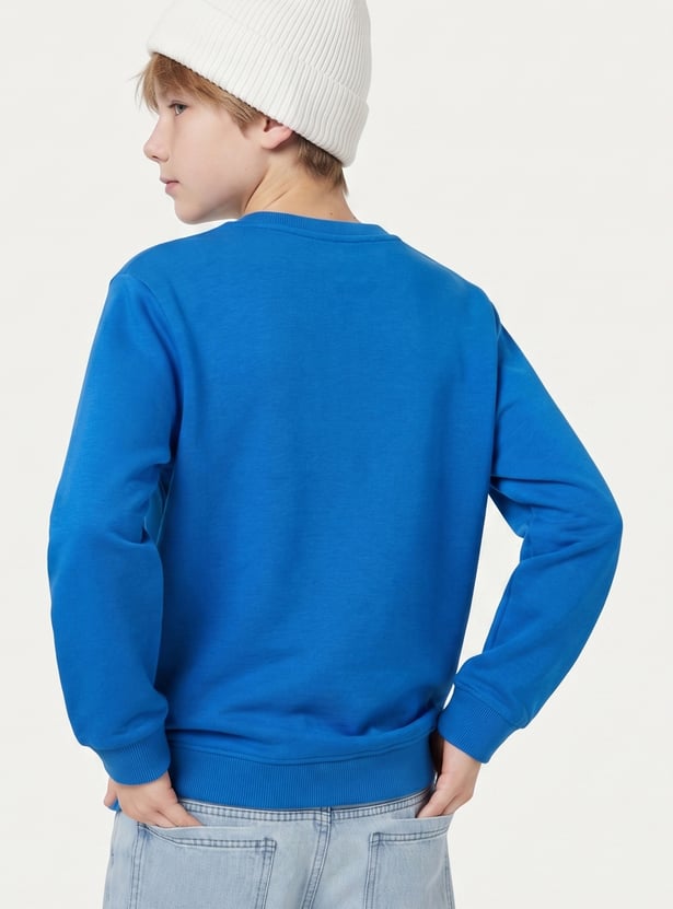 FAME FOREVER Boys Typographic Print Sweatshirt