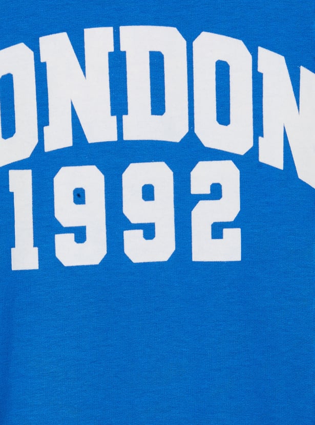 FAME FOREVER Boys Typographic Print Sweatshirt
