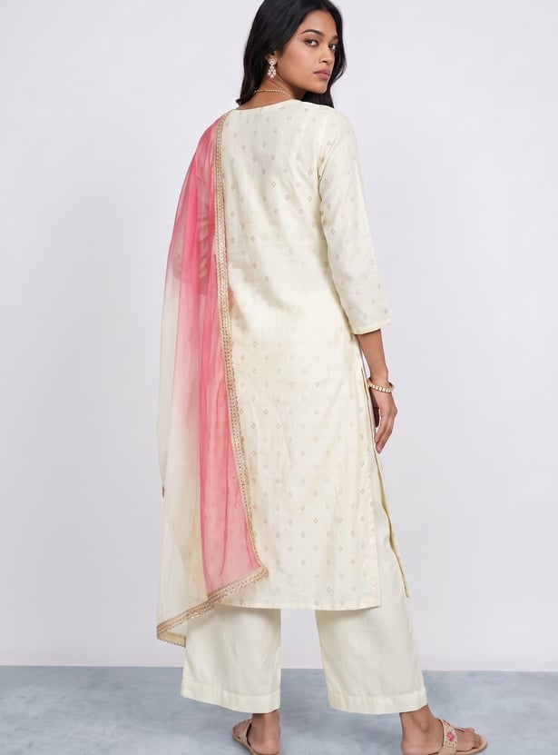 MELANGE Embroidered Kurta Set