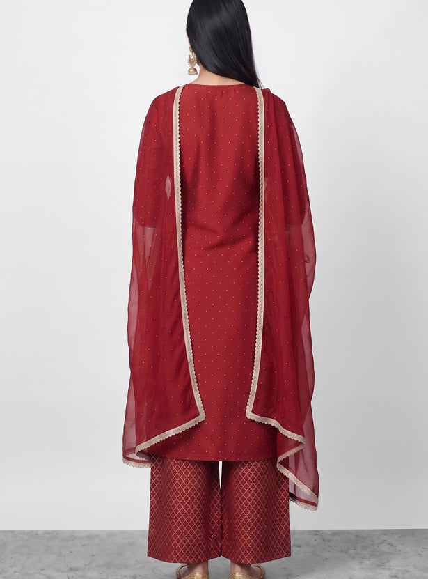 MELANGE Embroidered Kurta Set