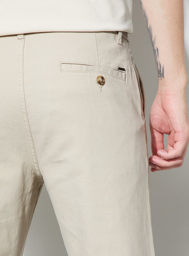 FAME FOREVER Solid Regular Fit Trousers