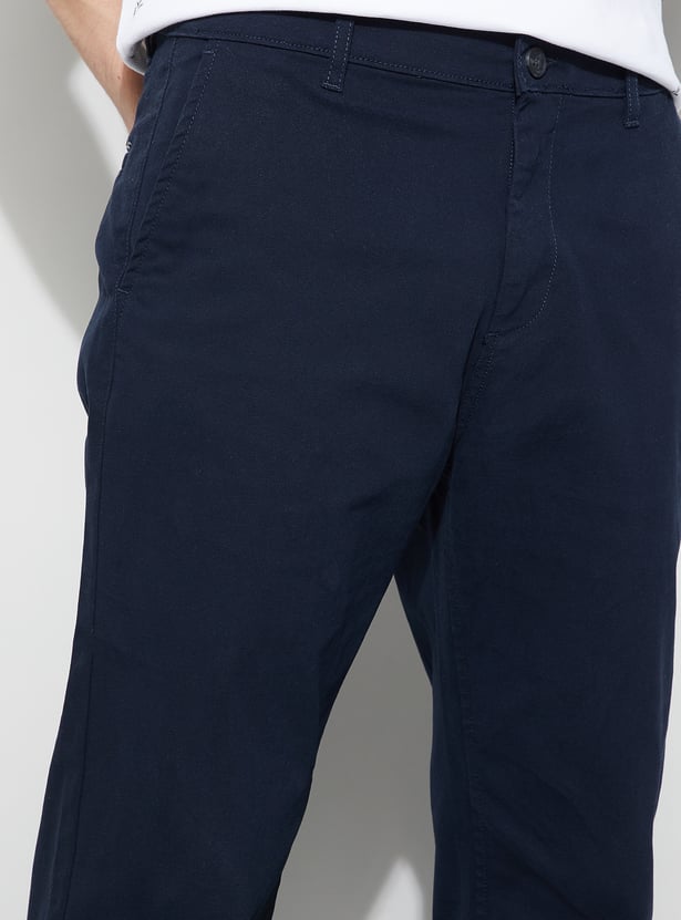FAME FOREVER Solid Regular Fit Trousers
