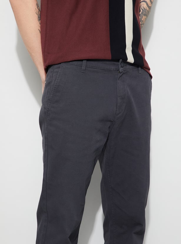 FAME FOREVER Solid Regular Fit Trousers