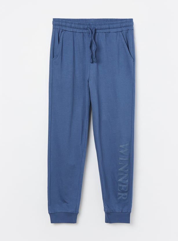 FAME FOREVER Boys Typographic Print Track Pants