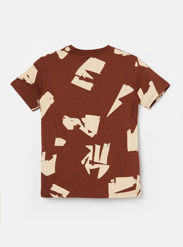 FAME FOREVER Boys Graphic Print T-shirt with Shorts