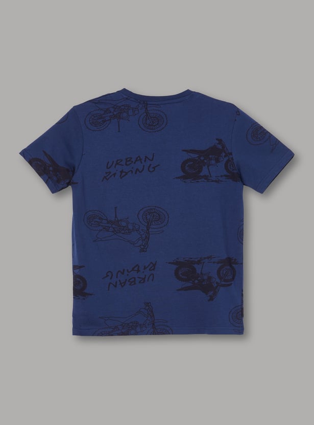FAME FOREVER Boys Graphic Print T-shirt and Shorts