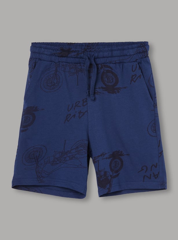 FAME FOREVER Boys Graphic Print T-shirt and Shorts