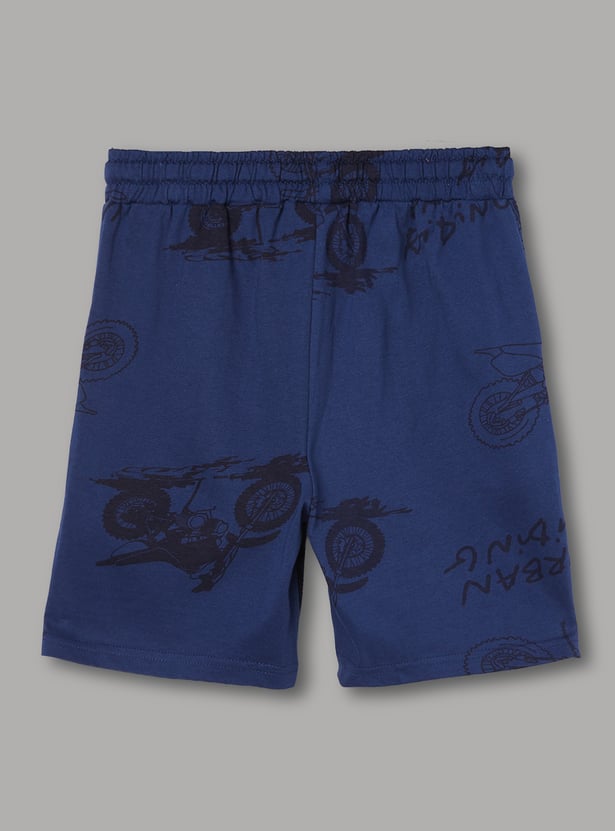 FAME FOREVER Boys Graphic Print T-shirt and Shorts