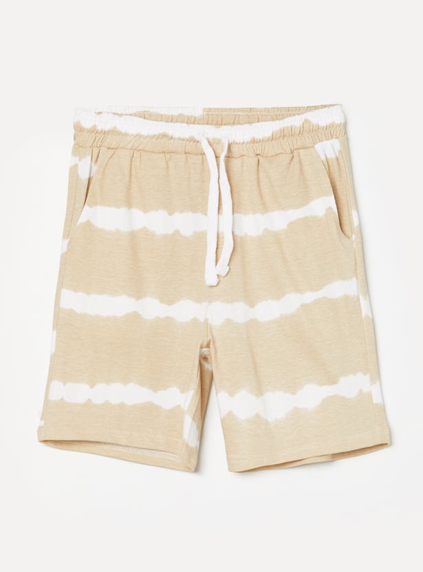 FAME FOREVER Boys Tie & Dye T-shirt with Shorts