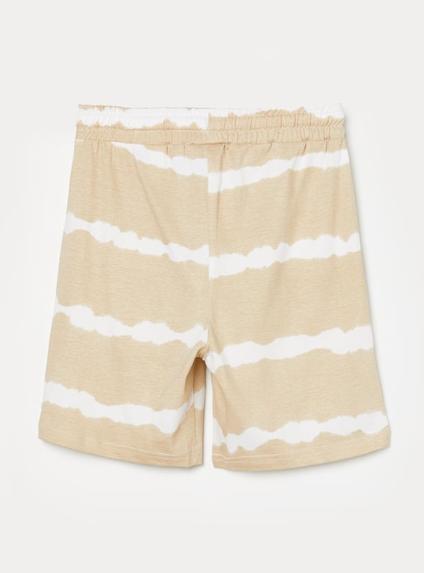 FAME FOREVER Boys Tie & Dye T-shirt with Shorts