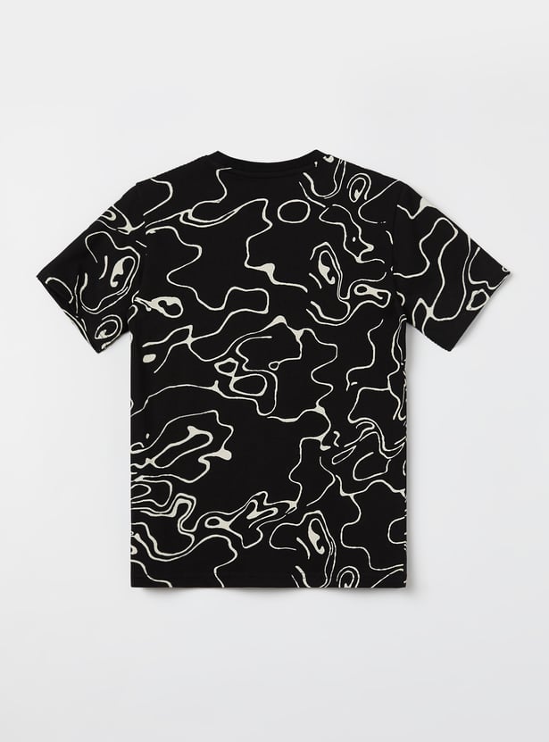 FAME FOREVER Boys Graphic Print T-Shirt with Shorts