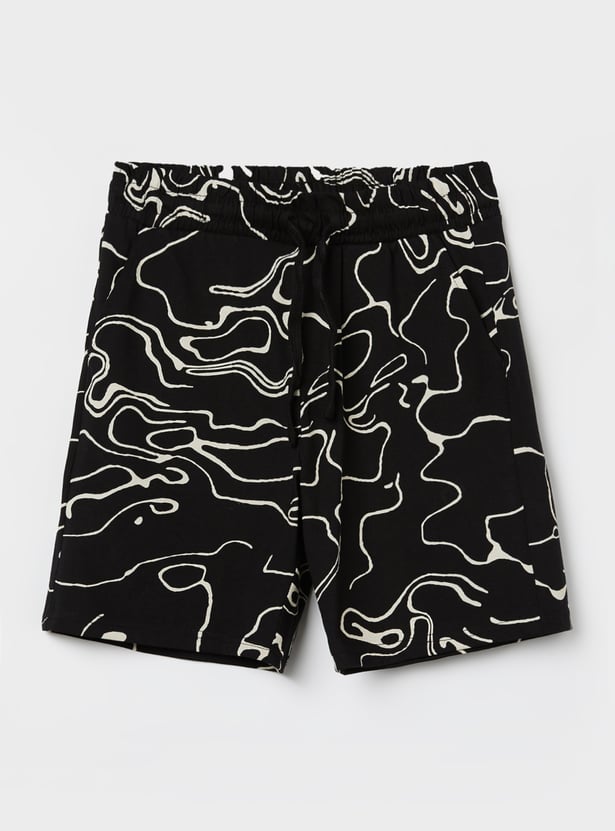 FAME FOREVER Boys Graphic Print T-Shirt with Shorts