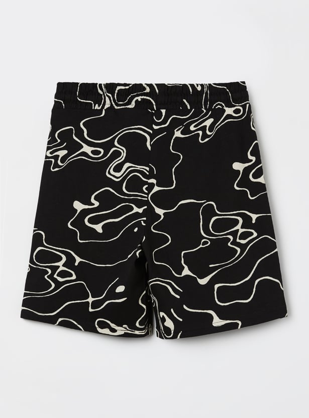 FAME FOREVER Boys Graphic Print T-Shirt with Shorts