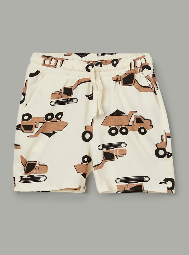 FAME FOREVER Boys Graphic Print T-shirt with Shorts