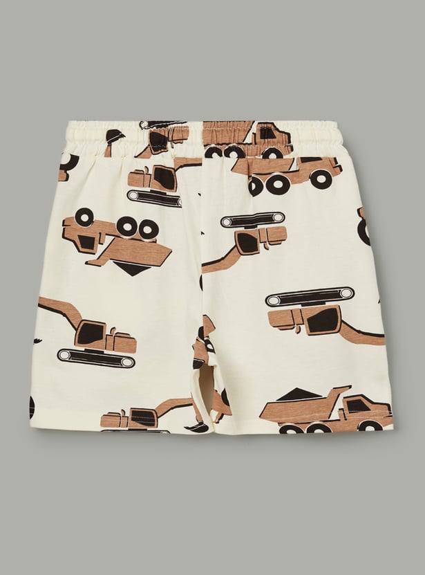 FAME FOREVER Boys Graphic Print T-shirt with Shorts