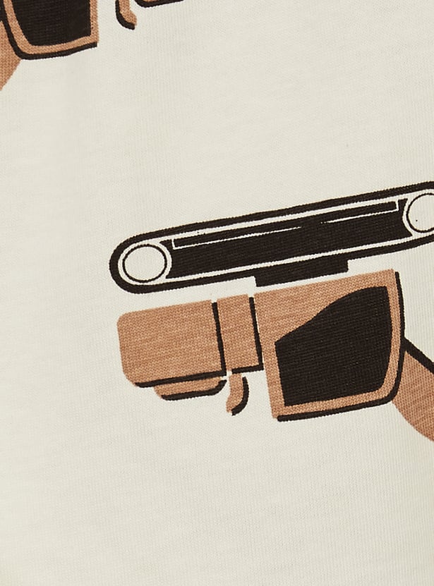 FAME FOREVER Boys Graphic Print T-shirt with Shorts