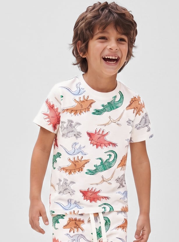 FAME FOREVER Boys Printed Shorts Set