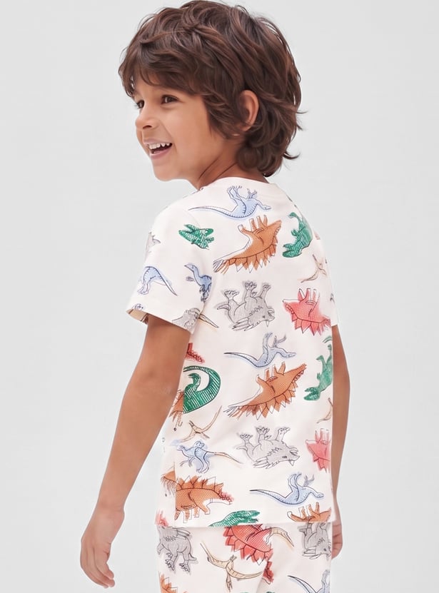 FAME FOREVER Boys Printed Shorts Set