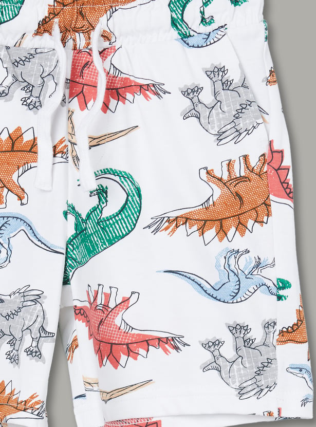 FAME FOREVER Boys Printed Shorts Set