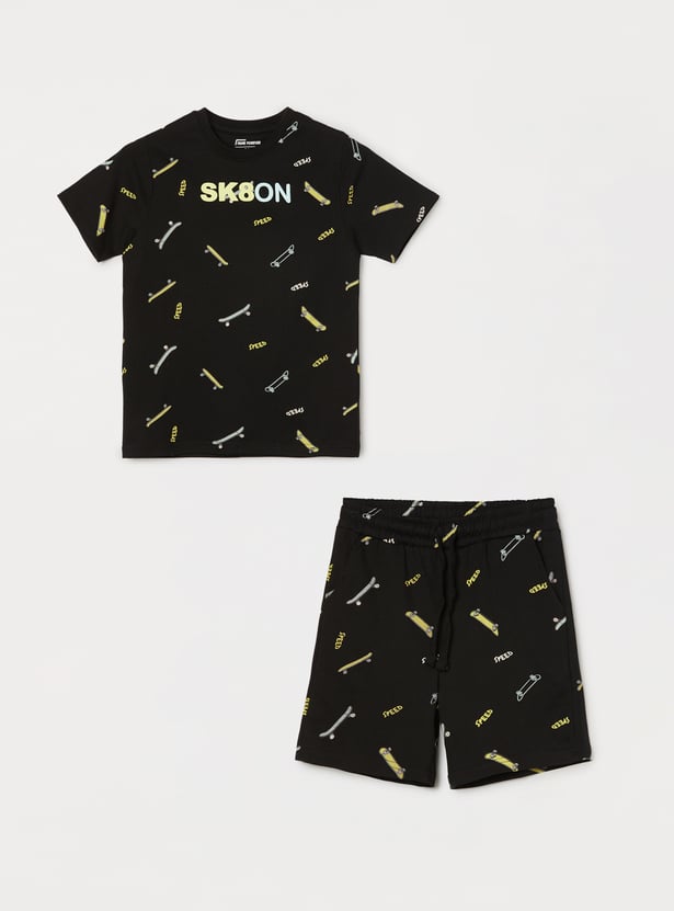 FAME FOREVER Boys Graphic Print Coordinate Set