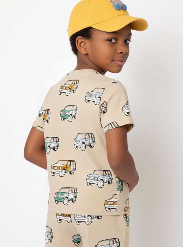 FAME FOREVER Boys Graphic Print T-shirt and Shorts