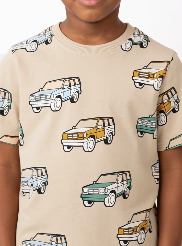 FAME FOREVER Boys Graphic Print T-shirt and Shorts