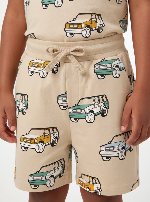 FAME FOREVER Boys Graphic Print T-shirt and Shorts