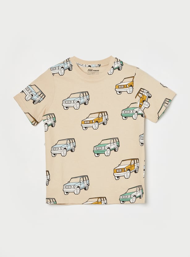 FAME FOREVER Boys Graphic Print T-shirt and Shorts